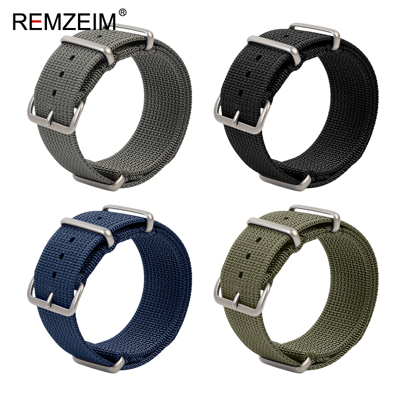 Nylon Nato Strap - جديد مضلع حزام ساعة نيلون 18