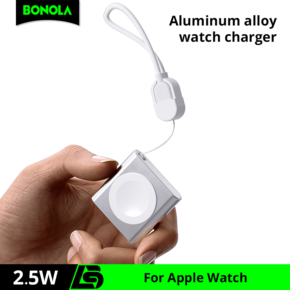 Wireless Charger Watch - شاحن بونولا لساعة أبل، كابل USB
