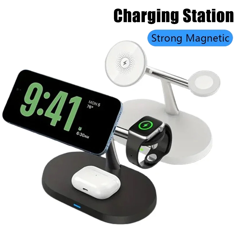 Wireless Charger Watch - شاحن لاسلكي مغناطيسي 3 في 1