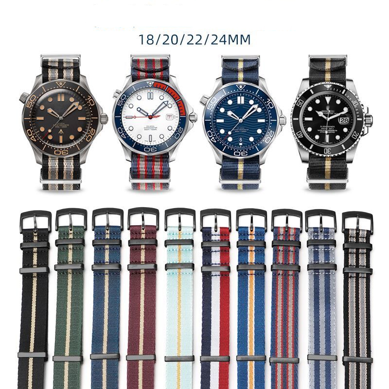 Nylon Nato Strap - حزام ساعة من النايلون الفاخر لساعة