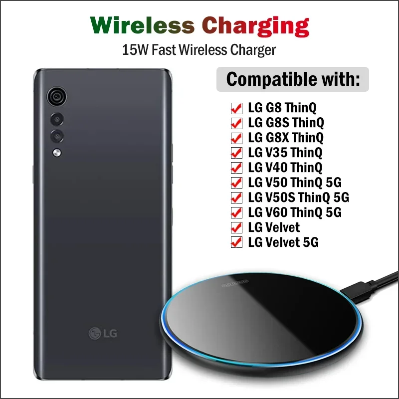 Wireless Charger Watch - شاحن لاسلكي سريع لـ LG Velvet