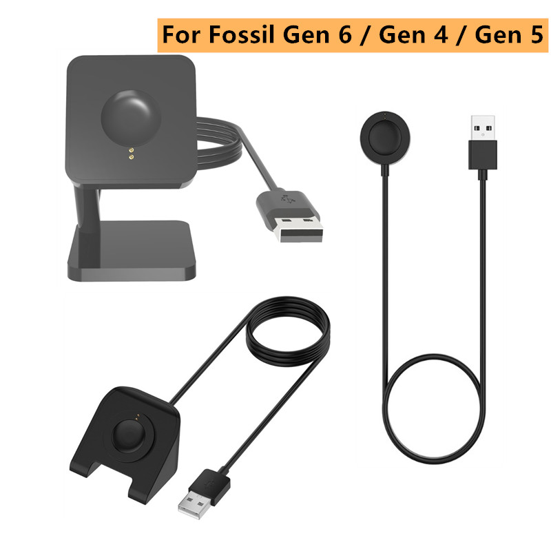Fossil Smartwatch Accessories - 1 متر USB المغناطيسي شحن سريع