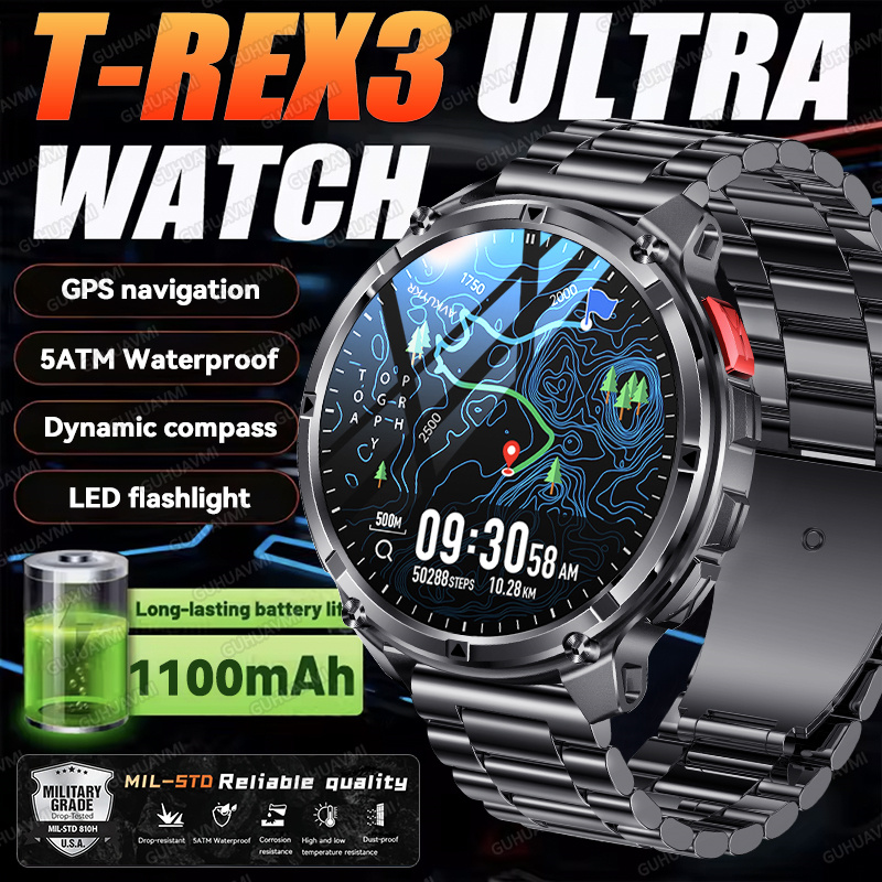 Smartwatch Store - 2026 جديد T-Rex3 Ultra 1100Mah العسكرية