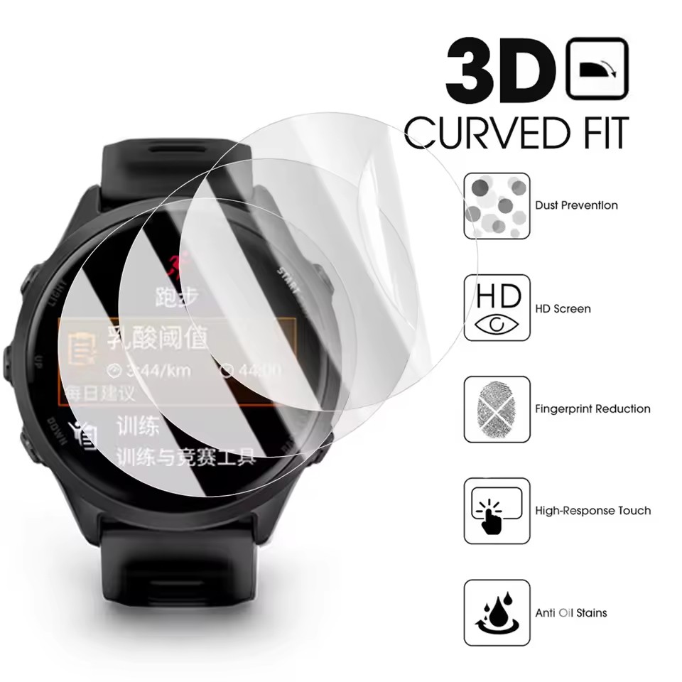 1-3 قطع من طبقة الهيدروجيل لسا - مراجعة Watch Face Protector وسعره