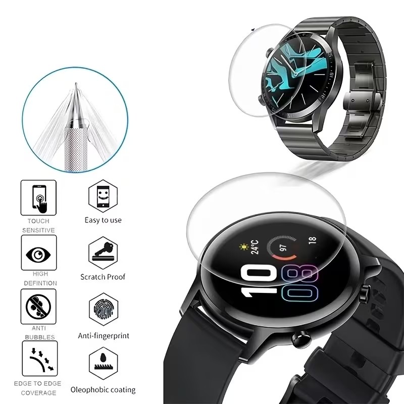 1-3 قطع من طبقة الهيدروجيل لسا - مراجعة Watch Face Protector وسعره
