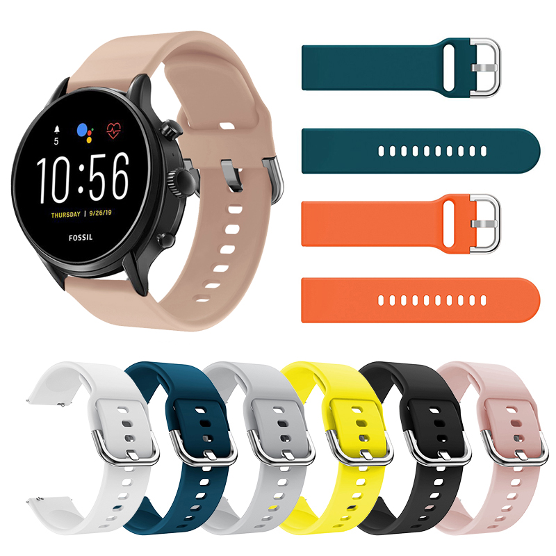 أحزمة سيليكون للساعة الأحفورية - مراجعة Fossil Smartwatch Accessories وسعره