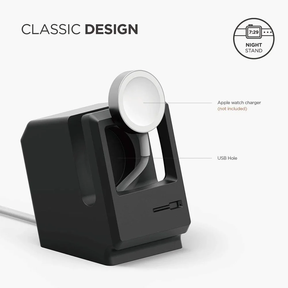 حامل شاحن سيليكون لساعة أبل 7  - مراجعة Watch Charging Dock وسعره