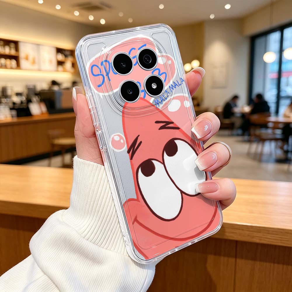 غطاء كرتوني لطيف على شكل سبونج - مراجعة Xiaomi Poco X6 وسعره