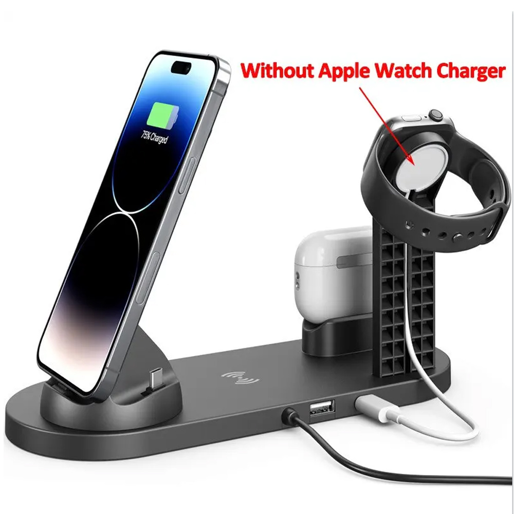 شاحن لاسلكي 7 في 1 بقوة 30 واط - مراجعة Wireless Charger Watch وسعره