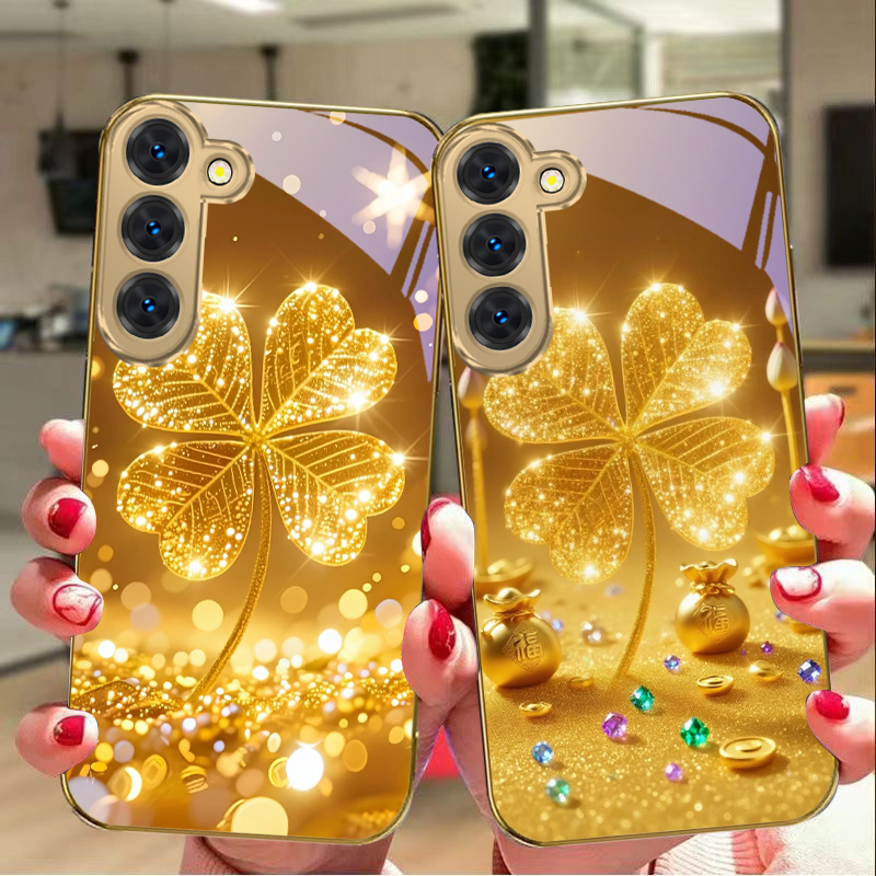 غطاء هاتف زجاجي ذهبي ضخم بتصمي - مراجعة Samsung Galaxy S25 وسعره
