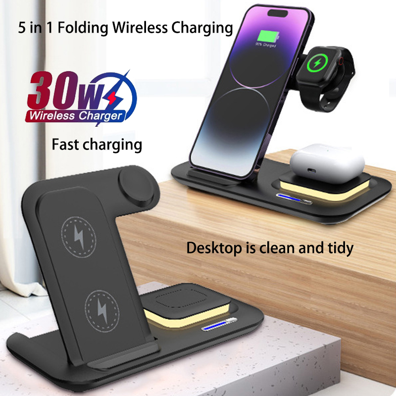 محطة شحن لاسلكية قابلة للطي 3  - مراجعة Wireless Charger Watch وسعره