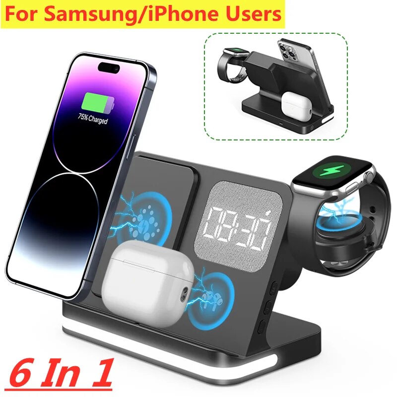 حامل شاحن لاسلكي لهاتف آيفون 1 - مراجعة Wireless Charger Watch وسعره