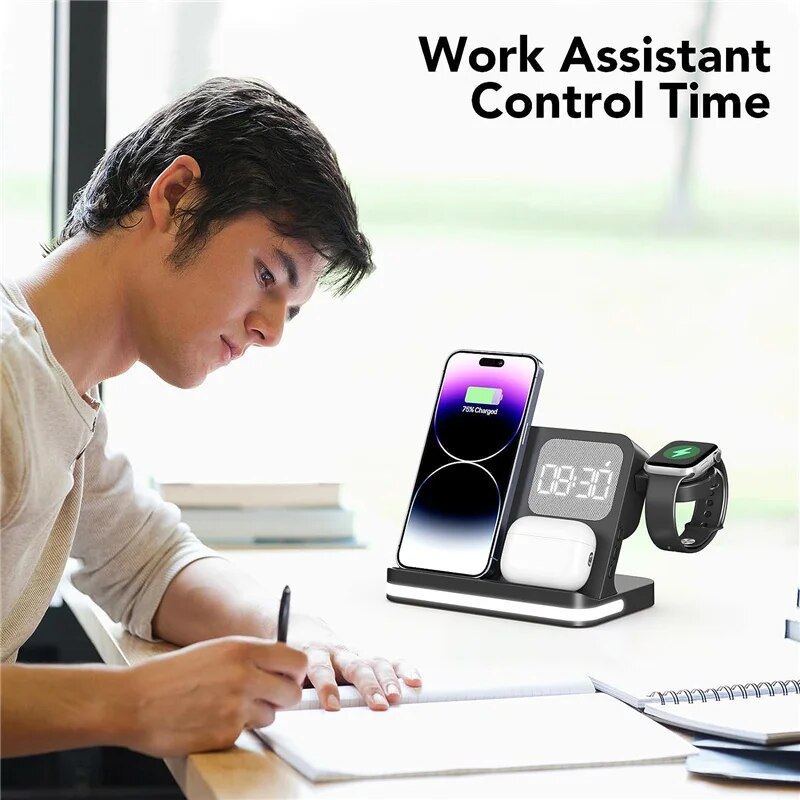 حامل شاحن لاسلكي لهاتف آيفون 1 - مراجعة Wireless Charger Watch وسعره