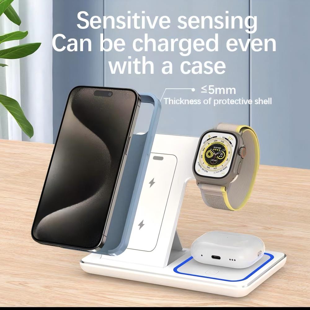 حامل شحن لاسلكي 3 في 1 قابل لل - مراجعة Wireless Charger Watch وسعره