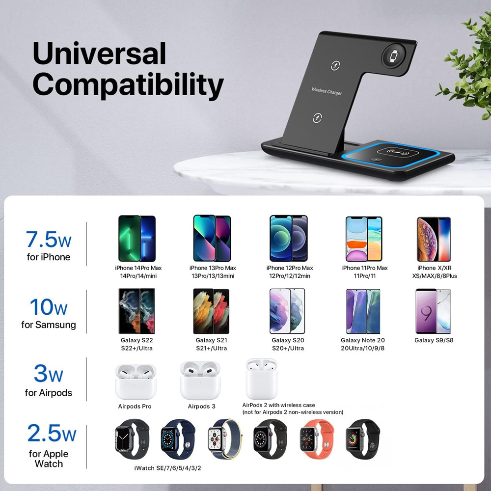 حامل شحن لاسلكي 3 في 1 قابل لل - مراجعة Wireless Charger Watch وسعره