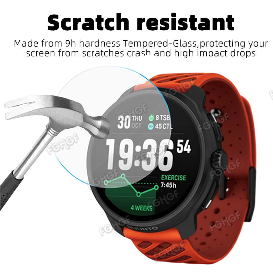 الزجاج المقسى طبقة رقيقة واقية - مراجعة Smartwatch Watch Accessories وسعره