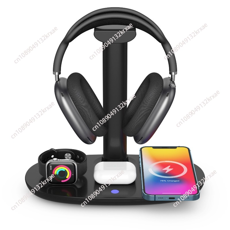4In1 سماعات حامل ل Airpods ماك - مراجعة Wireless Charger Watch وسعره