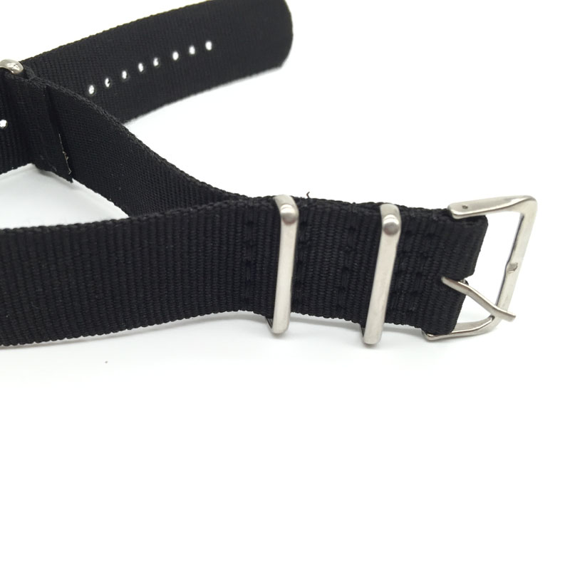 حزام نايلون أسود لساعات 16 ملل - مراجعة Nylon Nato Strap وسعره