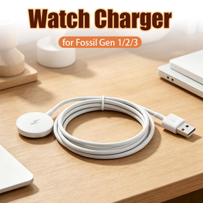 شاحن ساعة USB، محول شحن للساعا - مراجعة Fossil Smartwatch Accessories وسعره