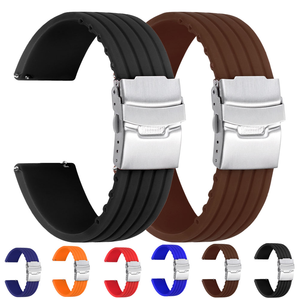 حزام ساعة سيليكون سريع الفك مق - مراجعة Fossil Smartwatch Accessories وسعره
