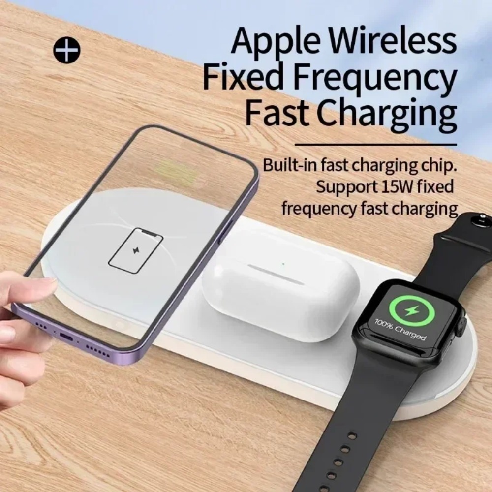 محطة شحن لاسلكية 3 في 1 سريعة  - مراجعة Wireless Charger Watch وسعره