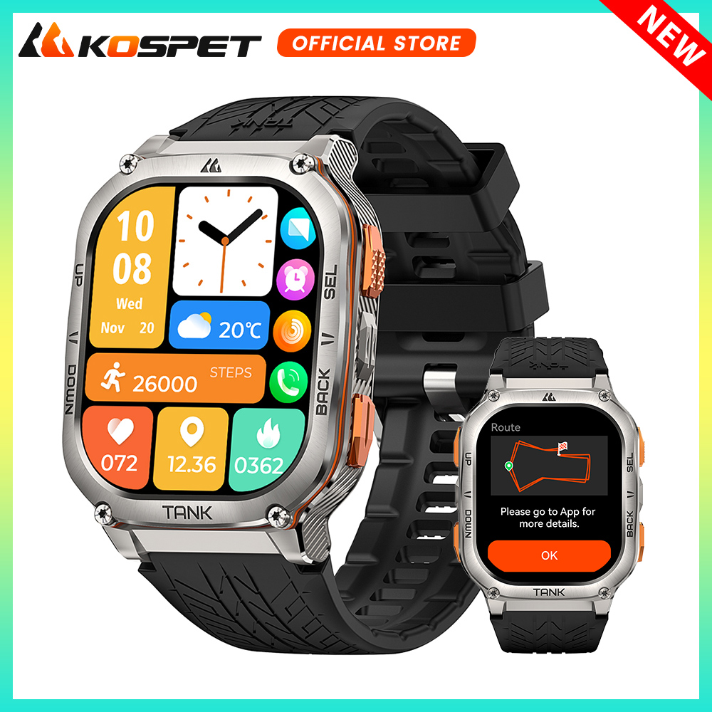 KOSPET TANK M3 Ultra GPS ساعة  - مراجعة Smartwatch X2 وسعره