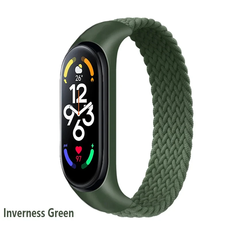 حزام لـ Mi band 7 8 6 5 نايلون - مراجعة Solo Loop Strap وسعره